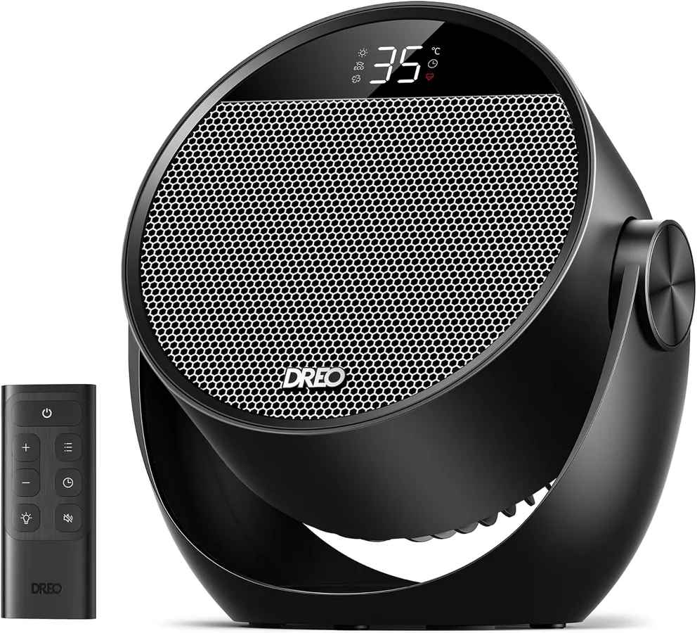 Dreo Calefactor 1500W Inclinable con Mando
