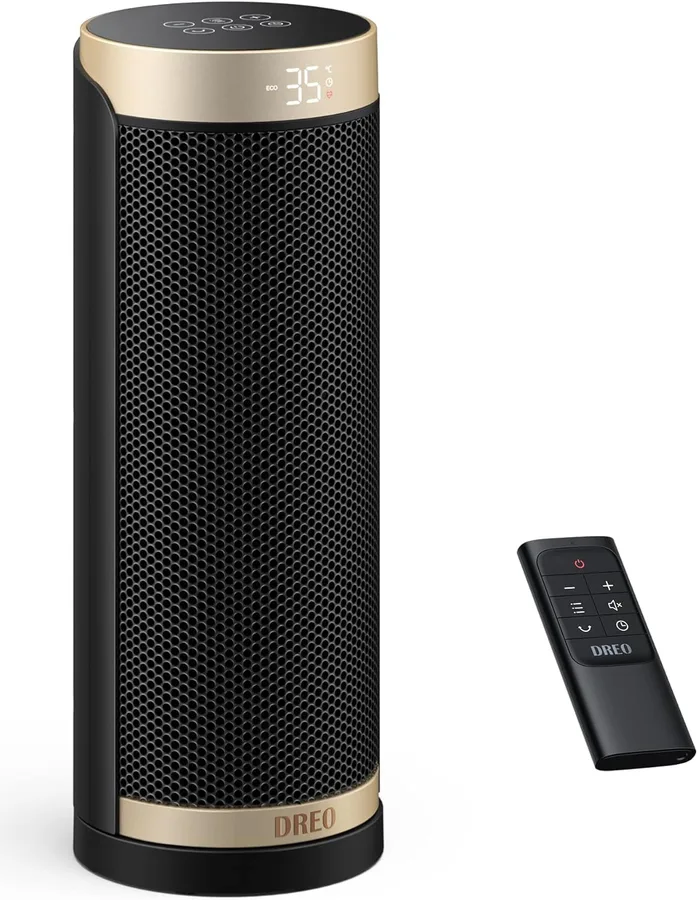 Dreo Calefactor Cerámico 1800W Dorado
