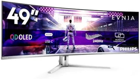 Philips Evnia 49M2C8900 49" Curvo QD-OLED 240Hz